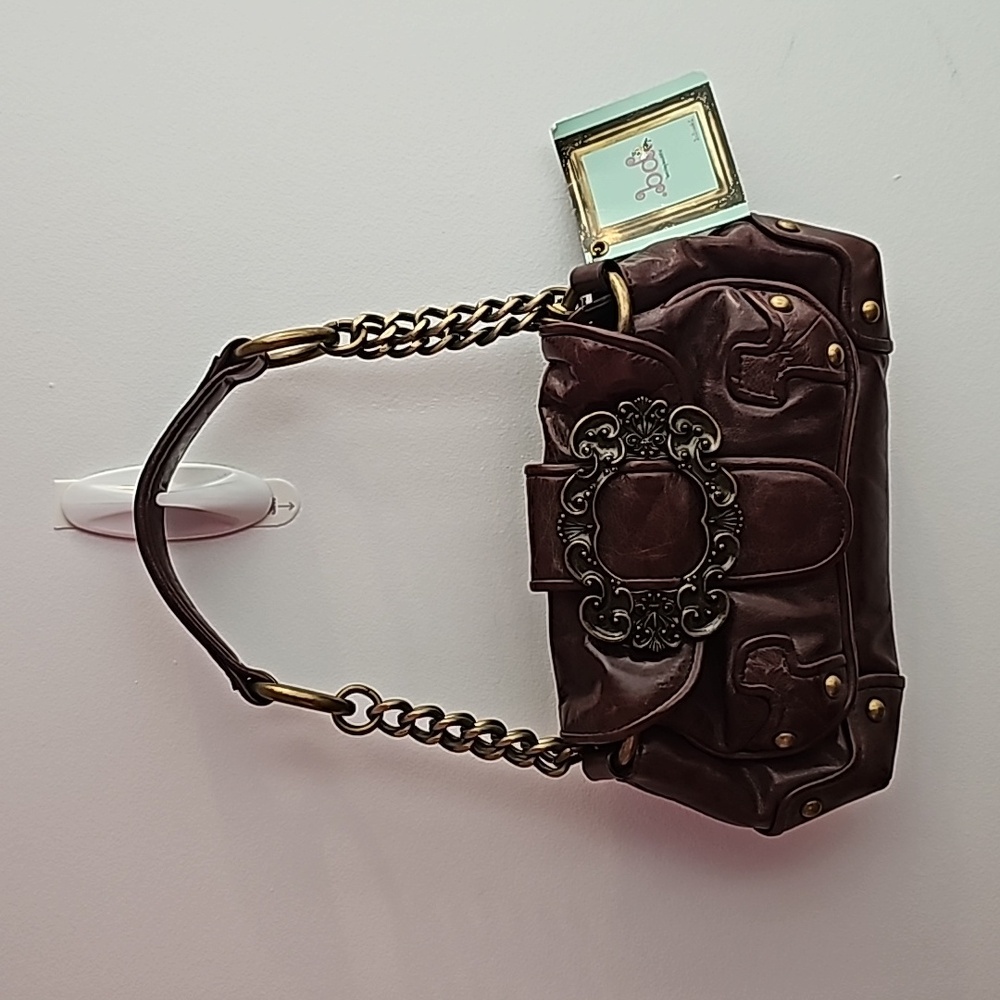 Babee D Brown Leather handbag NWT